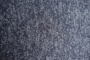 Texture of heather blue woolen fabric from above