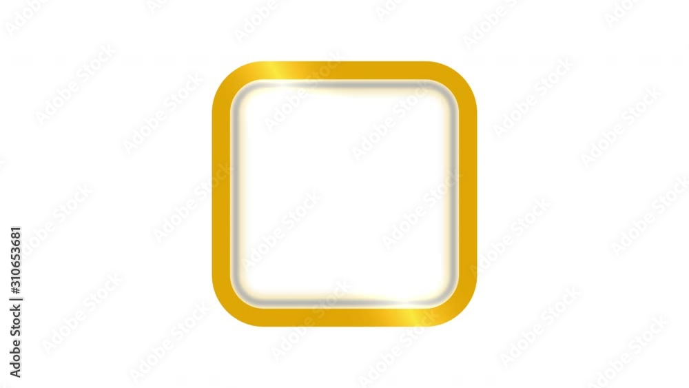 Wall mural orange square clean animated intro blank background opener animation for title or logo the second ha