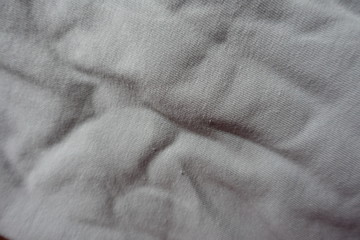 Light grey jammed cotton fabric from above