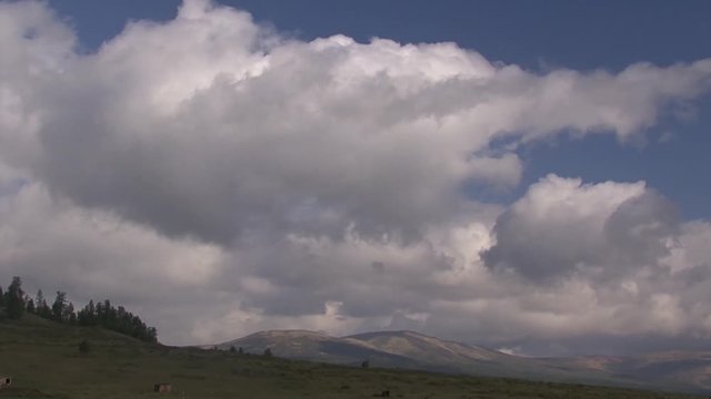 Mongolia, Darkhat basin. Landscapes of nature.