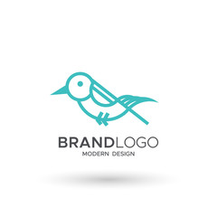 Bird Logo modern style, can use for mascot brand business. Vector illustrations