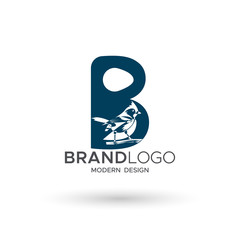 Bird Logo modern style, can use for mascot brand business. Vector illustrations © ZigZag