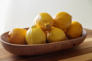lemons in a bowl