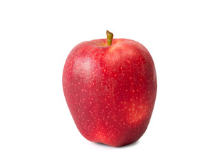 Fresh red apple  on white background. Isolated concept and clipping path.