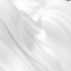 Beautiful luxury elegant backdrop with silk fabric drapery. 3d illustration, 3d rendering.