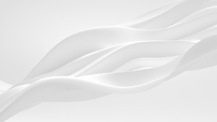 Beautiful luxury elegant backdrop with silk fabric drapery. 3d illustration, 3d rendering.