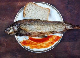 fish on plate