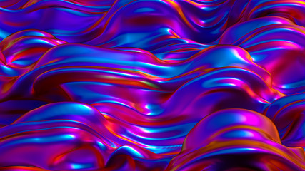 Obraz premium Beautiful luxury elegant backdrop with silk fabric drapery. 3d illustration, 3d rendering.