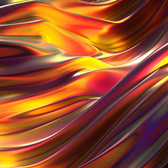 Beautiful luxury elegant backdrop with silk fabric drapery. 3d illustration, 3d rendering.