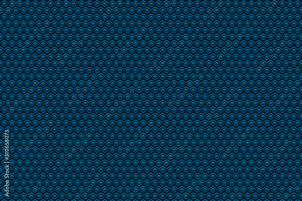 Poster abstract vector color illustration with hexagonal elements.