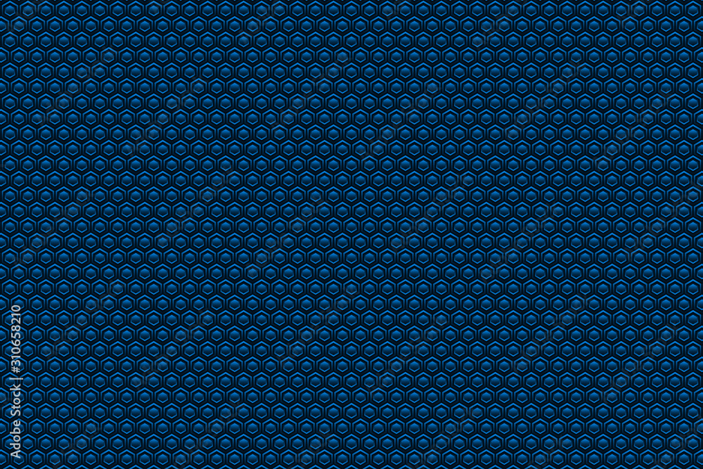 Poster abstract vector color illustration with hexagonal elements.