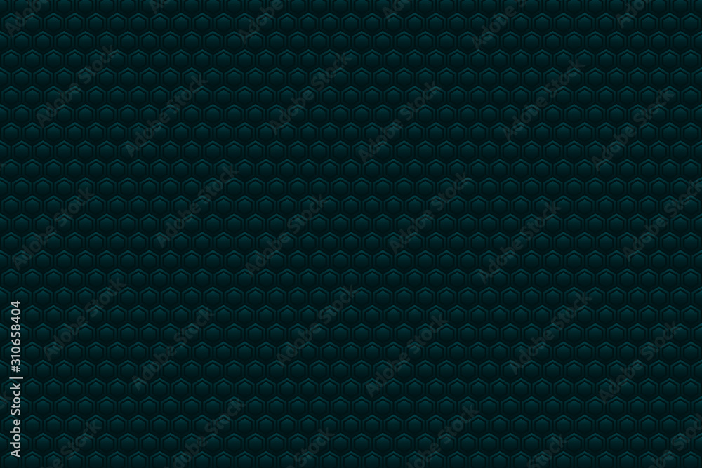 Poster abstract vector color illustration with hexagonal elements.
