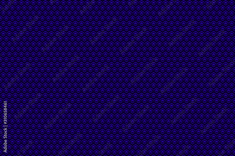 Poster abstract vector color illustration with hexagonal elements.