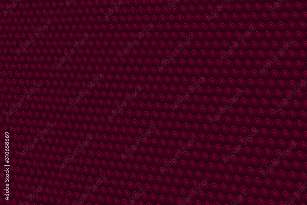 Poster abstract vector color illustration with hexagonal elements.