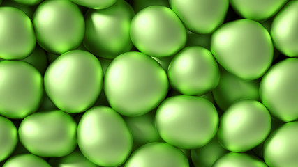 Beautiful background with beads, particles and simulation. 3d illustration, 3d rendering.