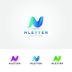 Letter N Logo. N Letter Design Vector template