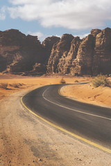 road in desert