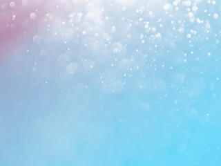 Blue bokeh background created by neon lights. Blue wallpapers.