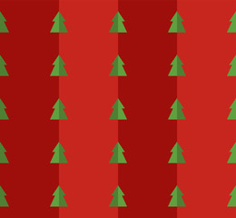 Christmas / New Year pattern with New Year tree