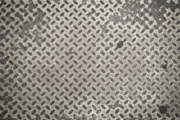 Texture photo of an industrial anti-slip steel sheet