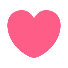 Heart. Flat icon. Vector illustration.