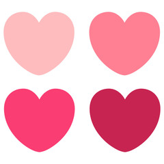 Set of hearts. Vector illustration