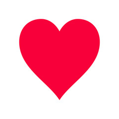 Heart. Flat icon. Vector illustration.
