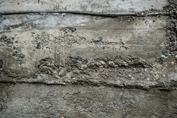 Naklejka premium Texture of uneven old concrete slab. Background image macro photo of concrete