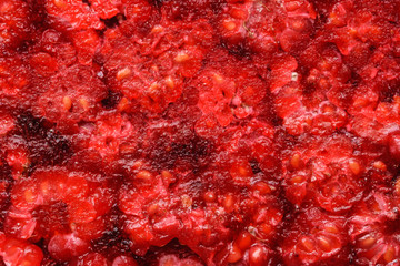 Fresh frozen raspberries