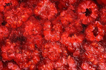 Fresh frozen raspberries