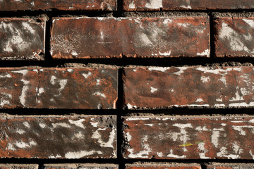 Brick wall texture. Background image of masonry