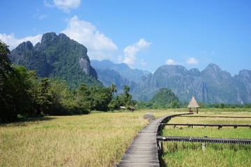 Fototapeta na wymiar Vang Vieng, Laos