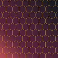 abstract background with hexagons