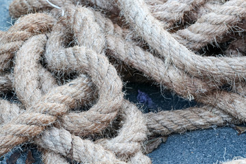 anchor rope on the ground