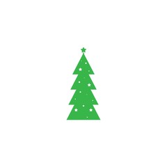 Christmas tree logo ilustration vector design