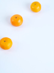 Oranges isolated on white background