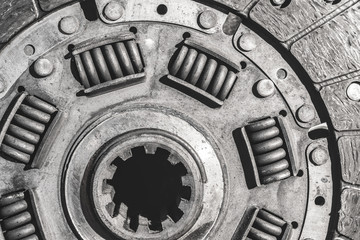 clutch disc replacement. autoservice. spare parts.