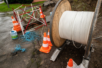 Installation de la fibre optique