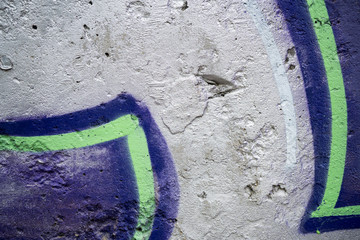 Photo of an old cracked paint wall