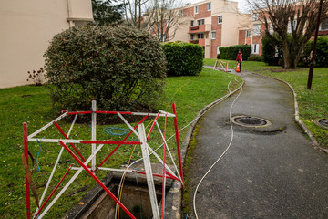 Installation de la fibre optique