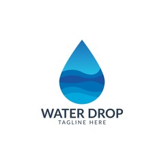Water drop Logo Template vector illustration design