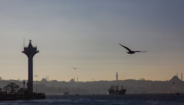  City silhouette .. Istanbul.