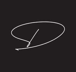 Initial Signature Letter Handwritten Calligraphy