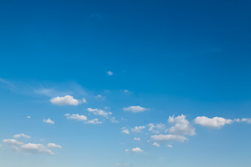 blue sky with white clouds