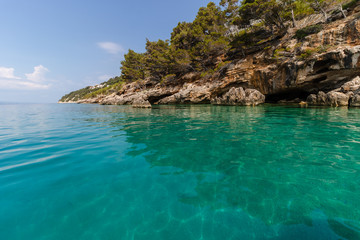 Obraz premium The view from the boat, Dalmatia, Croatia