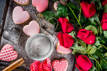 Valentine day cookies