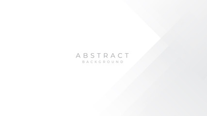 Modern Simple White Grey Silver Abstract Background Presentation Design for Corporate Business