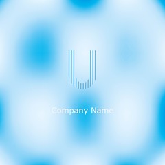 Best letter U logo concept, Letter U strong and creative logo concept, creative letter U concept design