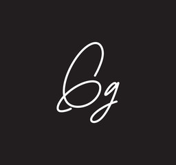 Alphabet Signature Style Letter Handwritten Calligraphy