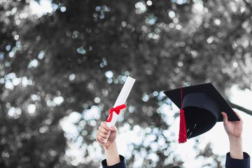 image of graduation cap and diploma